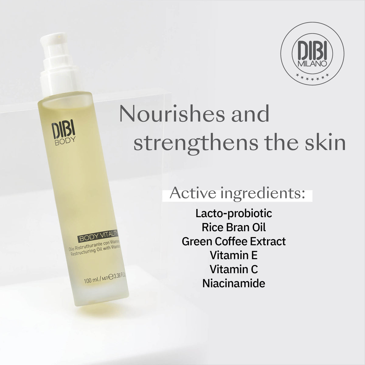DIBI Milano Body Vitality Restructuring Oil with Vitamins 100ml
