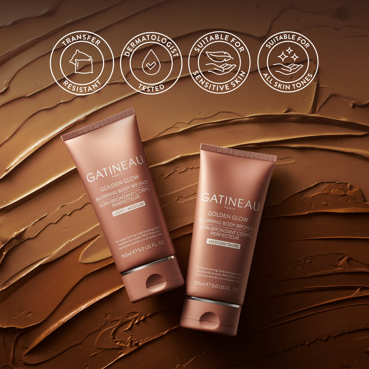 GATINEAU Golden Glow Blurring Body Bronze Light Medium 150ml