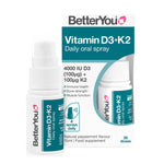BetterYou Vitamin D3 4000iu + K2 Oral Spray 15ml