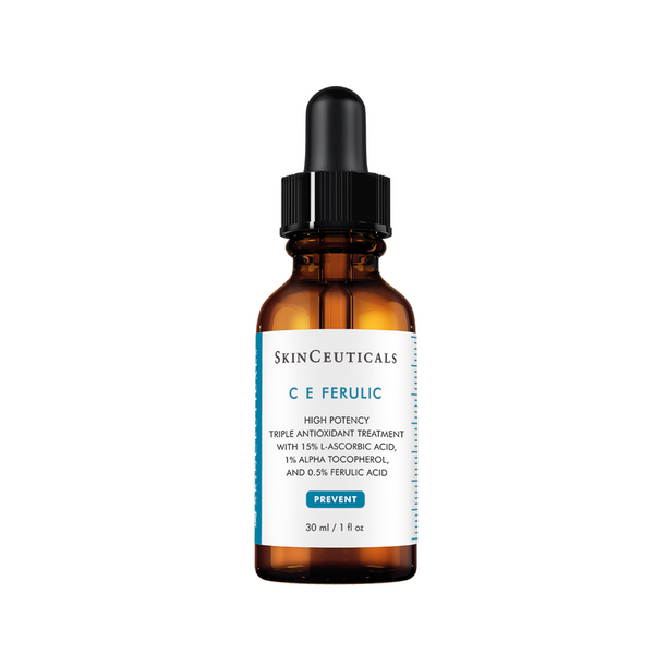SkinCeuticals C E Ferulic skincare serum bottle on a white background