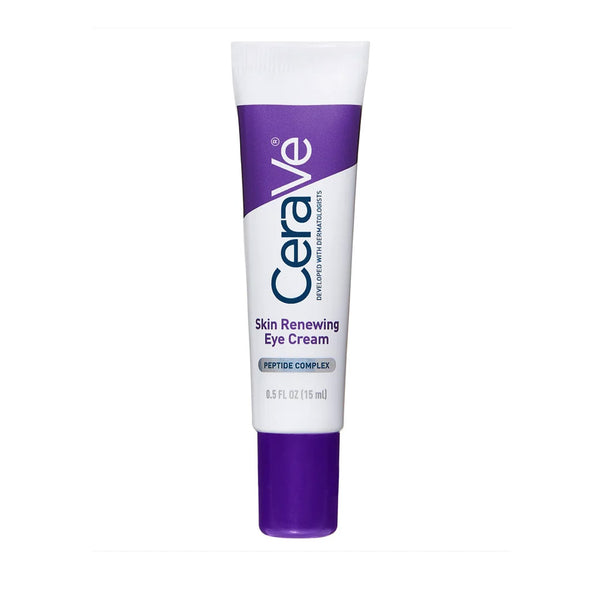 CeraVe Skin Renewing Eye Cream with Peptide Complex & Caffeine for Brighter, Smoother Eyes 15ml