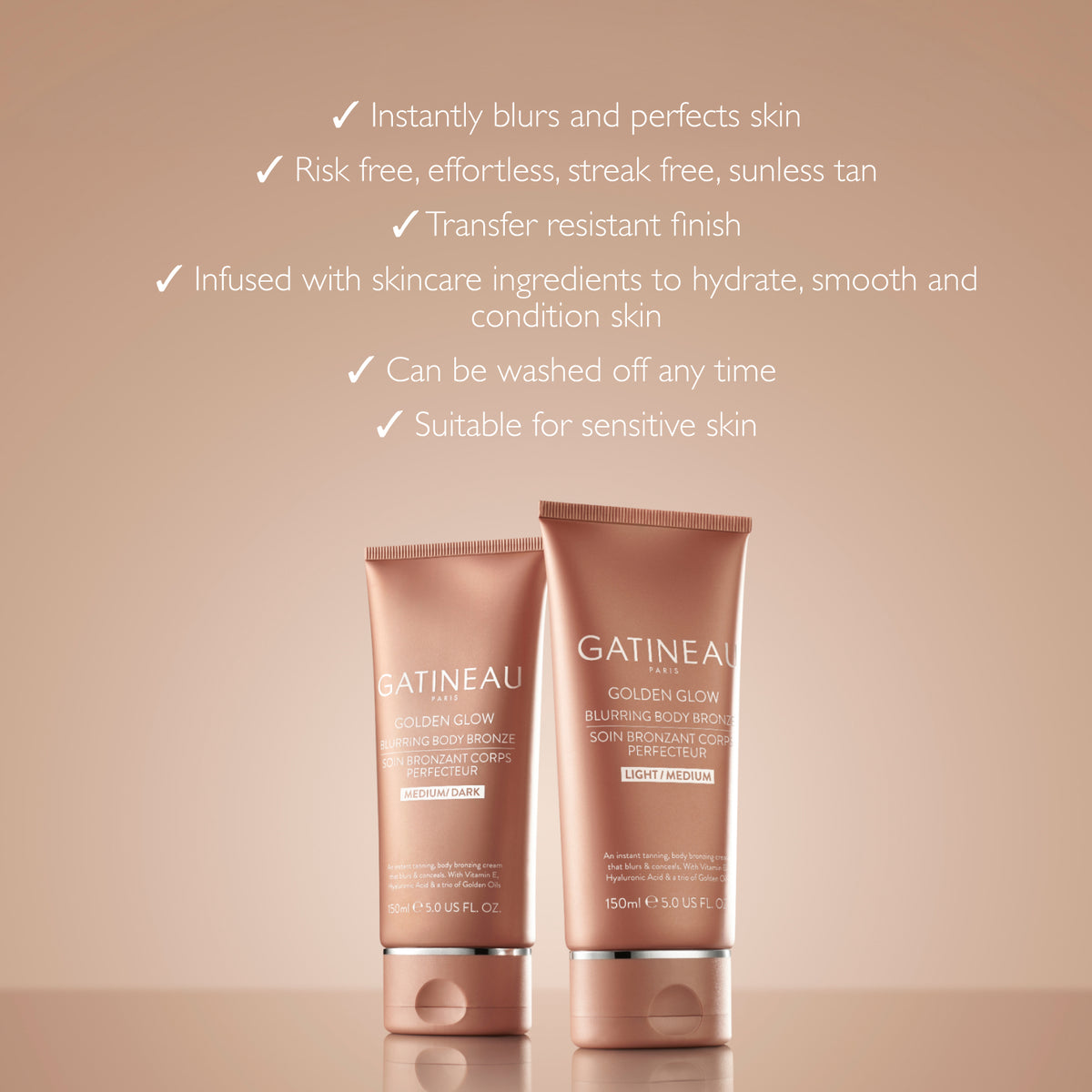 GATINEAU Golden Glow Blurring Body Bronze Light Medium 150ml