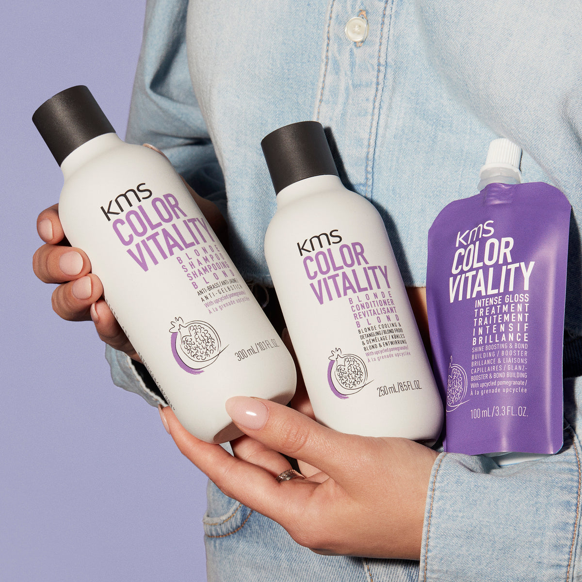 KMS Color Vitality Blonde Shampoo 300ml