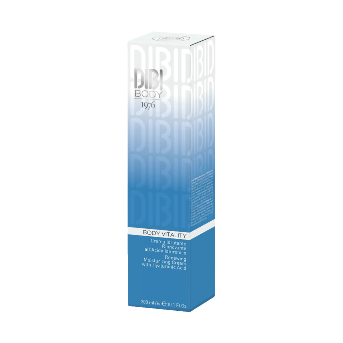 DIBI Milano Body Vitality Renewing Moisturising Cream with Hyaluronic Acid 300ml