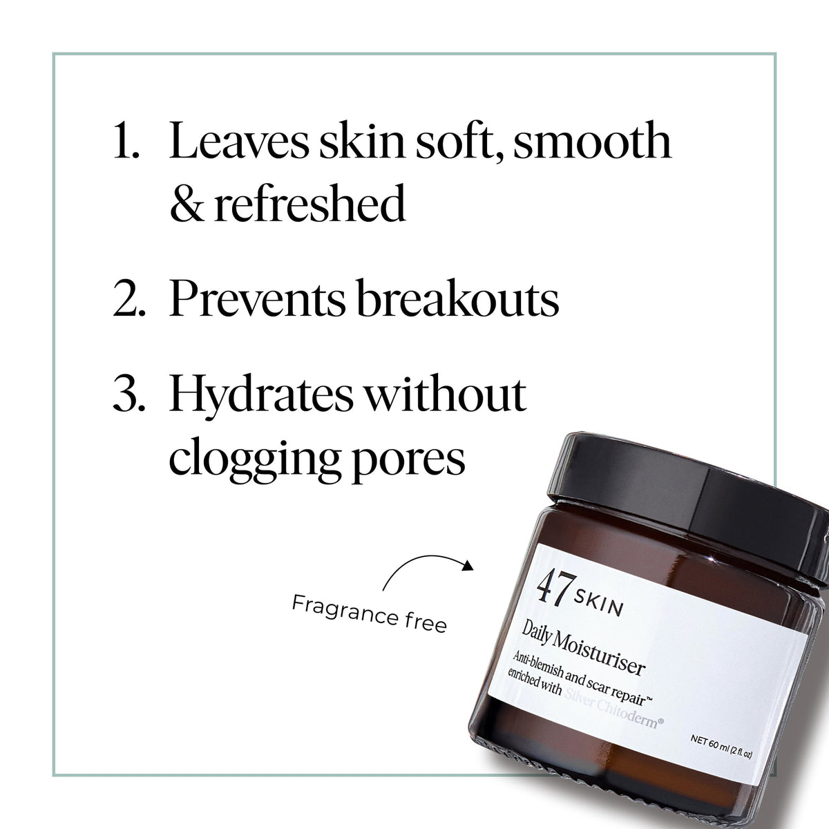 47 Skin Daily Moisturiser 60ml
