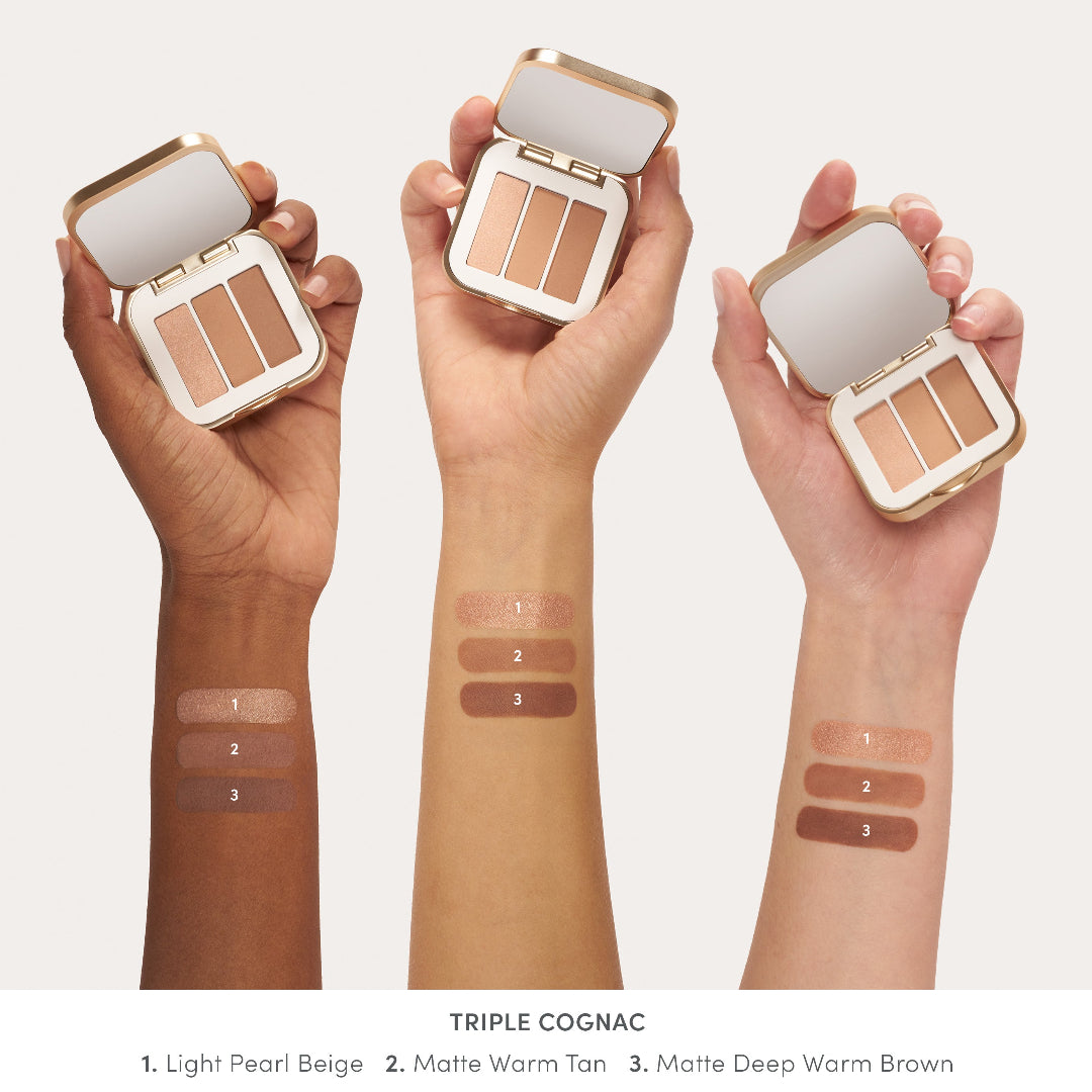 Jane Iredale PurePressed Eye Shadow Triple Triple Cognac