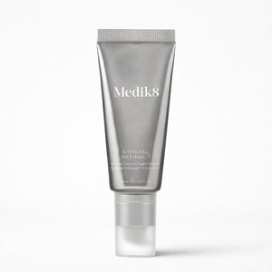 Medik8 skincare tube on a white background