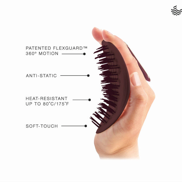 Manta Fine or Fragile & Sensitive Scalp Brush - Classic Burgundy