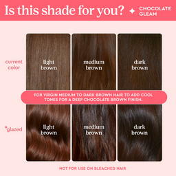 Glaze Supergloss Color Conditioning Hair Gloss Chocolate Gleam For Instant Shine 190ml