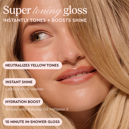 Glaze Supergloss Toning Conditioning Hair Gloss Vanilla Lights For Instant Shine 190ml