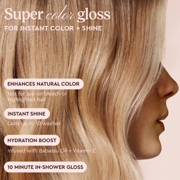 Glaze Supergloss Color Conditioning Hair Gloss Brilliant Bronde For Instant Shine 190ml