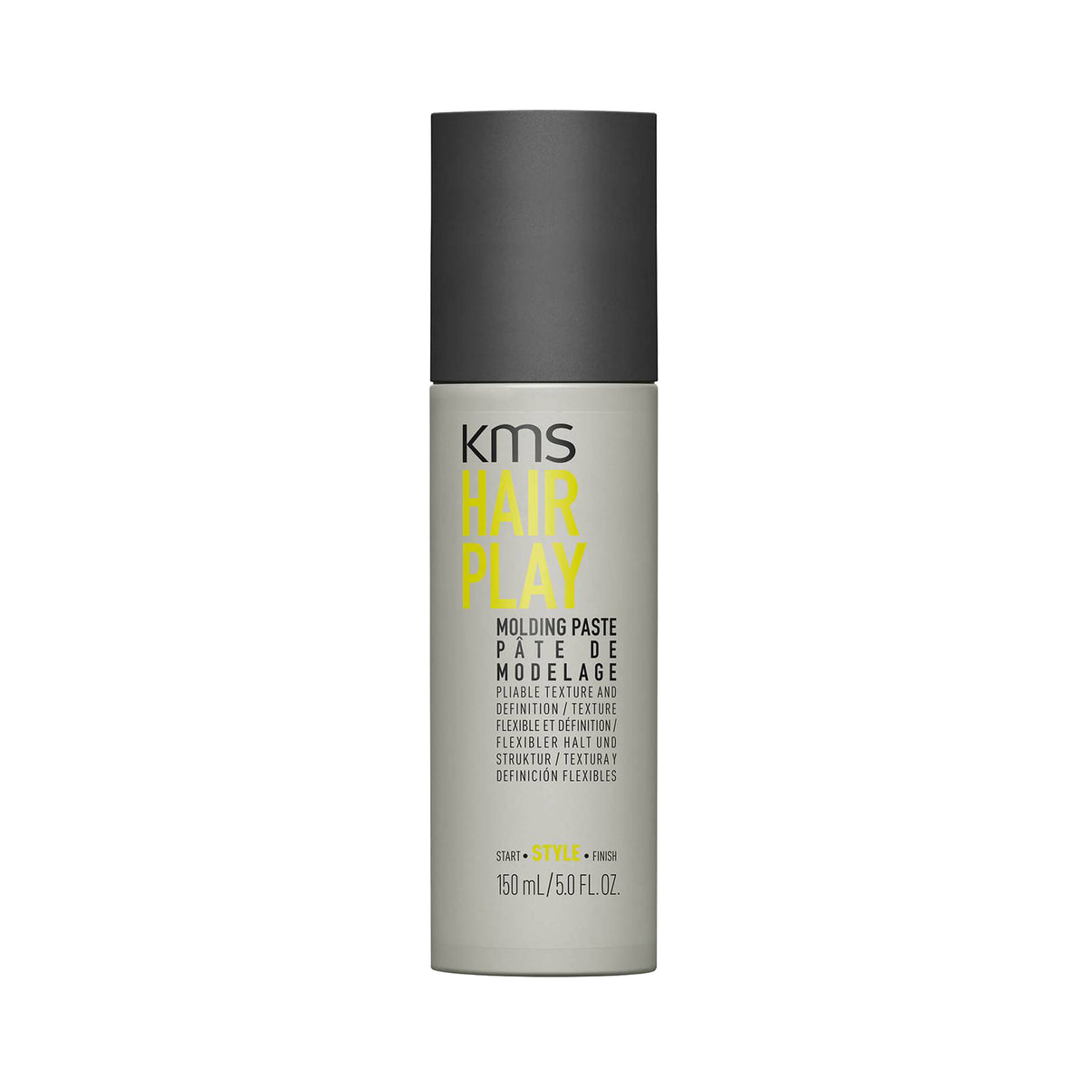 KMS Hair Play molding paste bottle on a white background