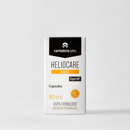 Heliocare 360 capsules packaging on a white background