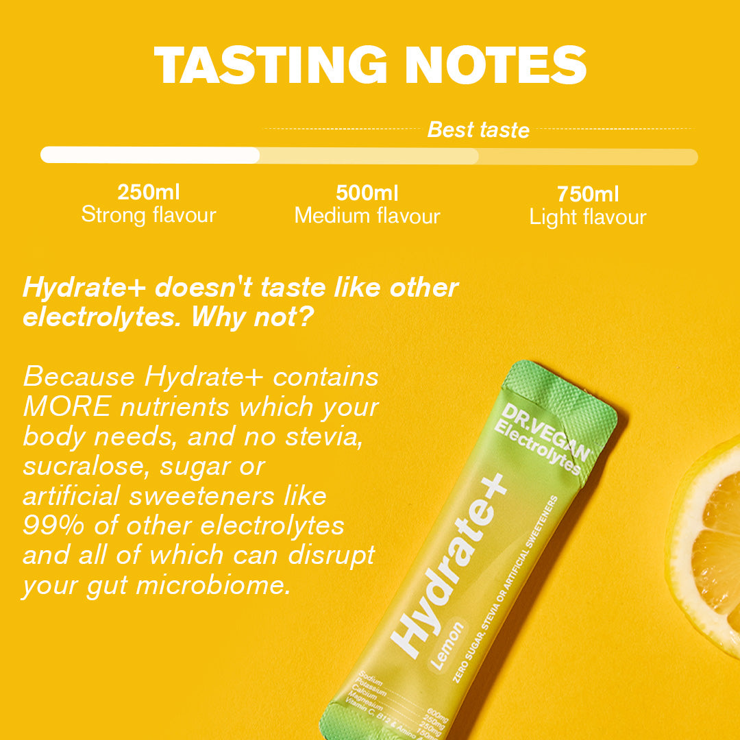 DR.VEGAN Hydrate+ Lemon Electrolytes