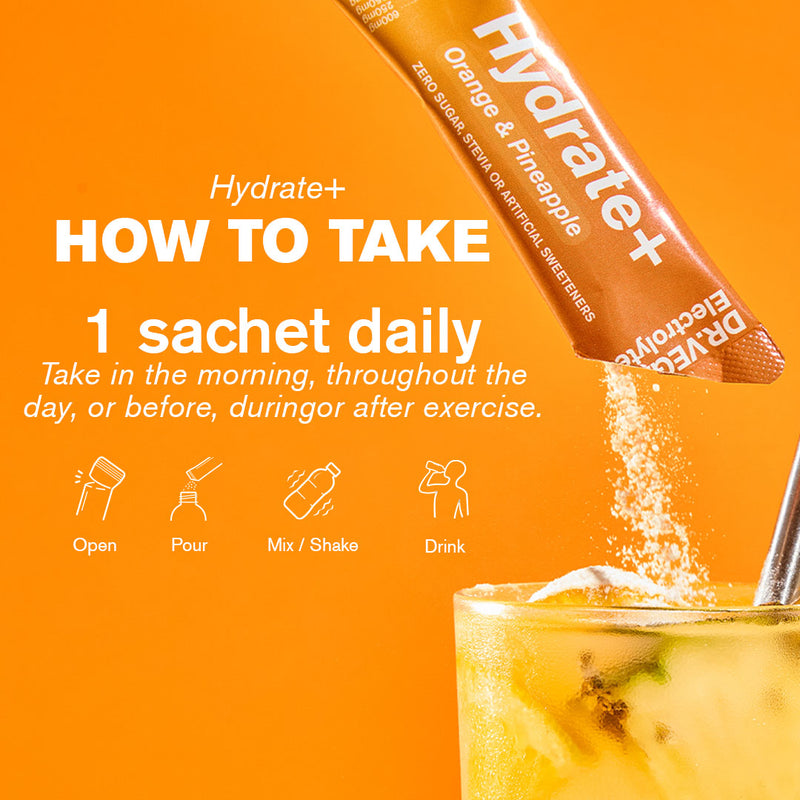 DR.VEGAN Hydrate+ Orange & Pineapple Electrolytes