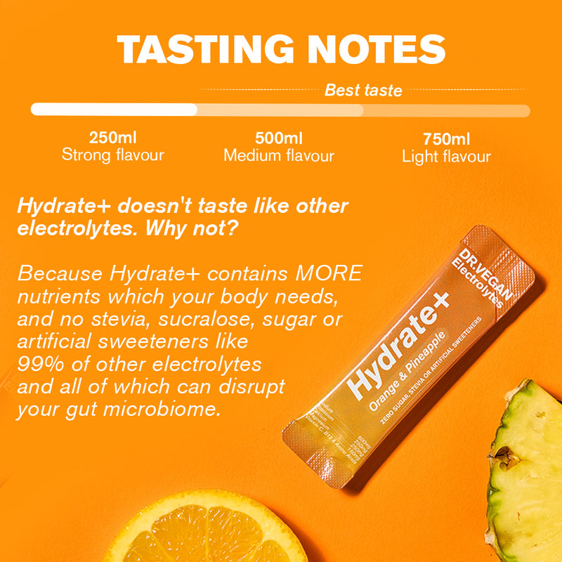 DR.VEGAN Hydrate+ Orange & Pineapple Electrolytes