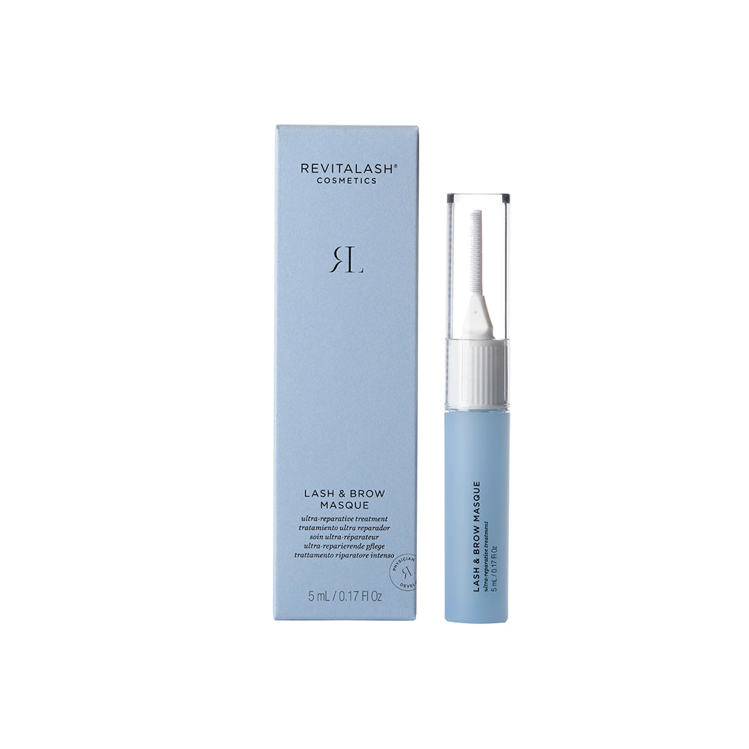 Revitalash Lash & Brow Masque with packaging on a white background