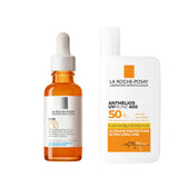 La Roche-Posay Daily Brighten & Protect Set: Antioxidant 12% Vitamin C Serum + SPF50+