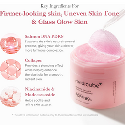 Medicube PDRN Pink Collagen Gel Toner Pads x70