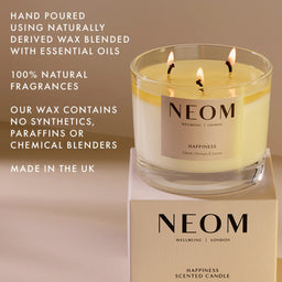 NEOM Happiness Scented Candle (3 Wicks)