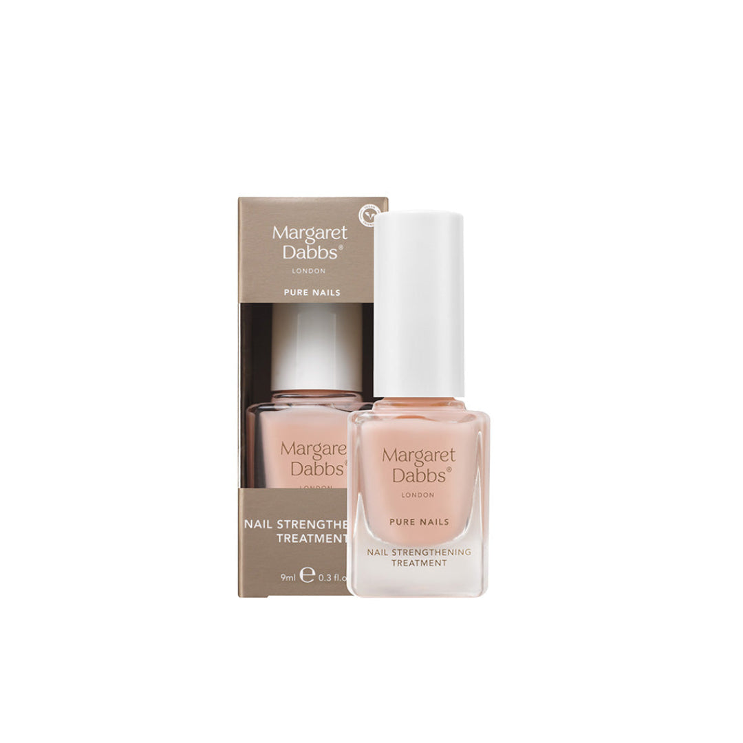 Margaret Dabbs nail strengthening treatment with packaging on a white background