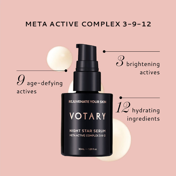 Votary Night Star Serum - Meta Active Complex 3-9-12 30ml