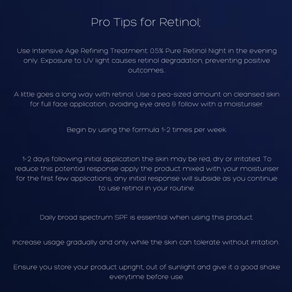 PCA Skin Intensive Age Refining Treatment 0.5% Pure Retinol Night 1oz