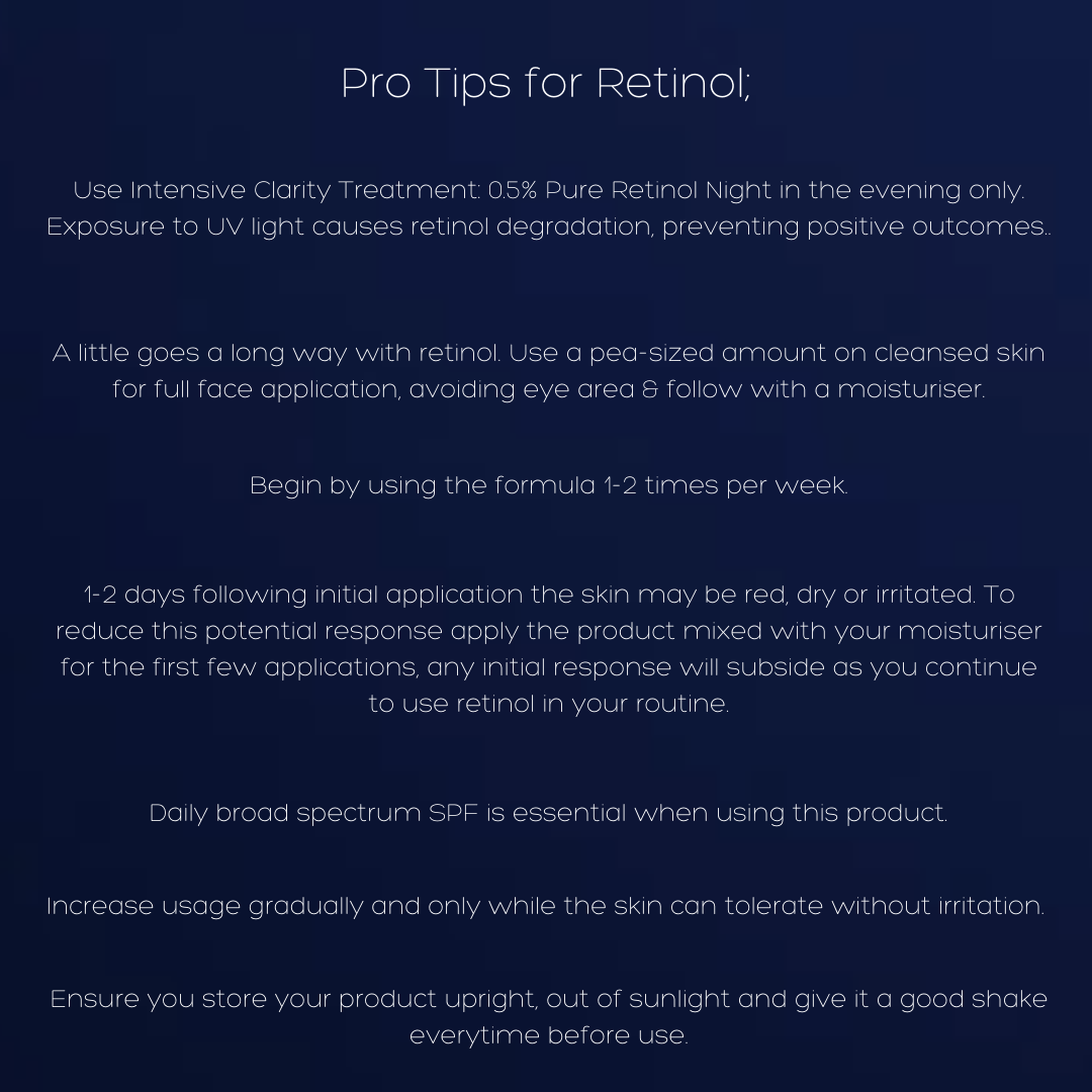pro tips for retinol