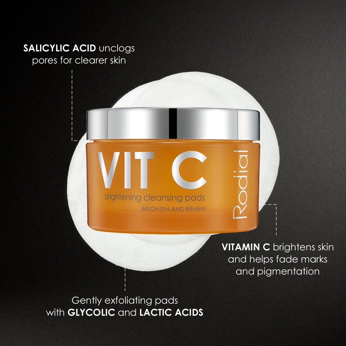Rodial Vit C Brightening Cleansing Pads