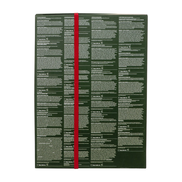 Green book with red ribbon on a white background