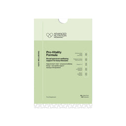 Green package of Advanced Nutrition Pro-Vitality Formula on a white background