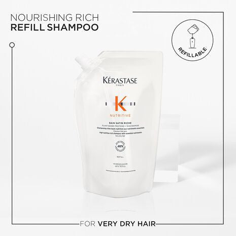 Kerastase NUTRITIVE BAIN SATIN RICHE REFILL POUCH 500ml