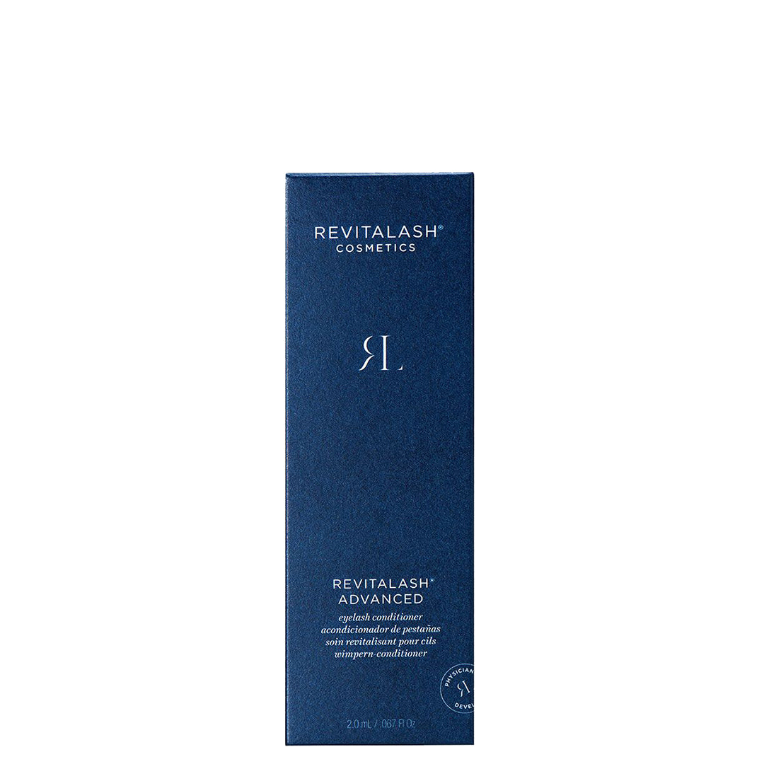 Revitalash Advanced product packaging on a white background