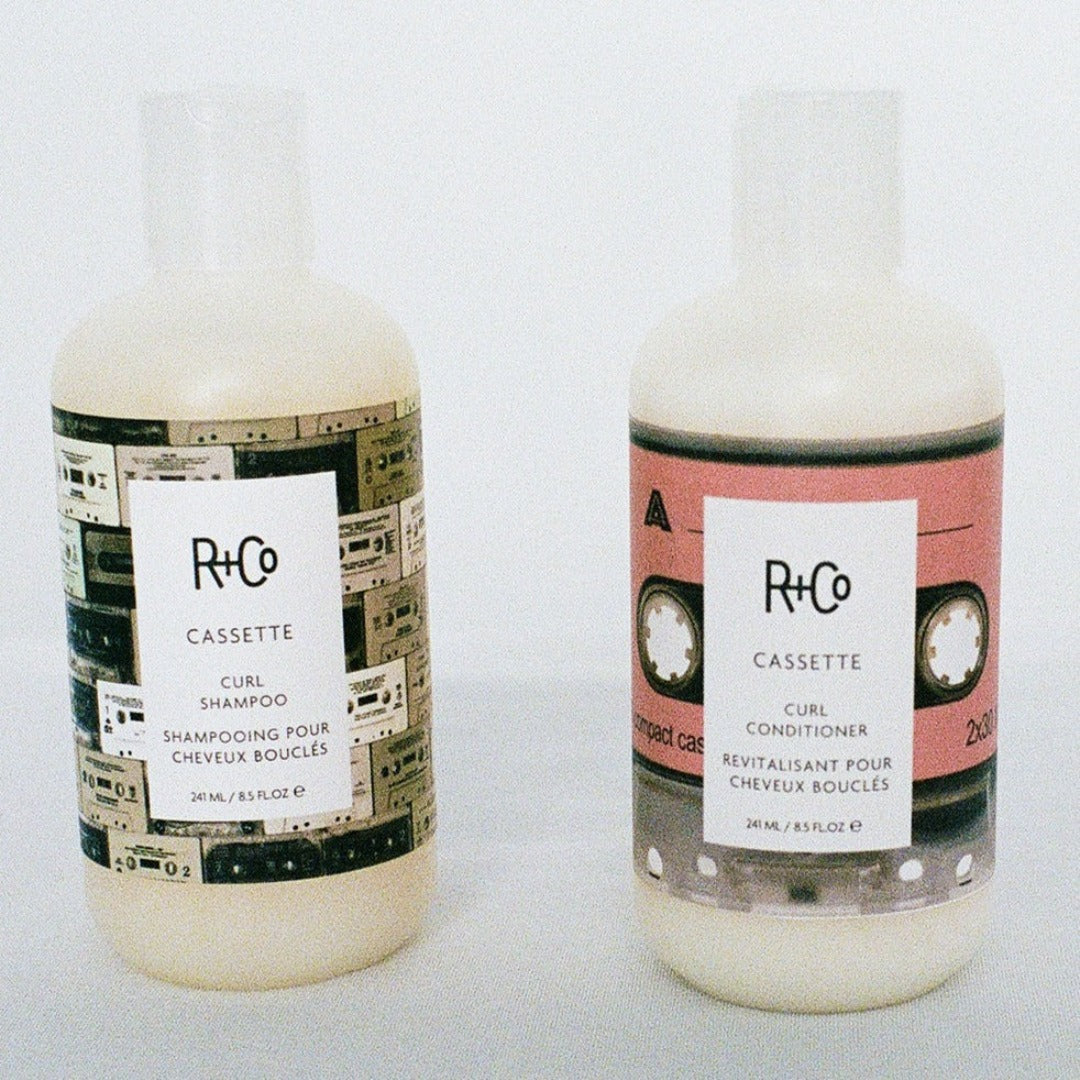 two bottles of R+Co Cassette side by side
