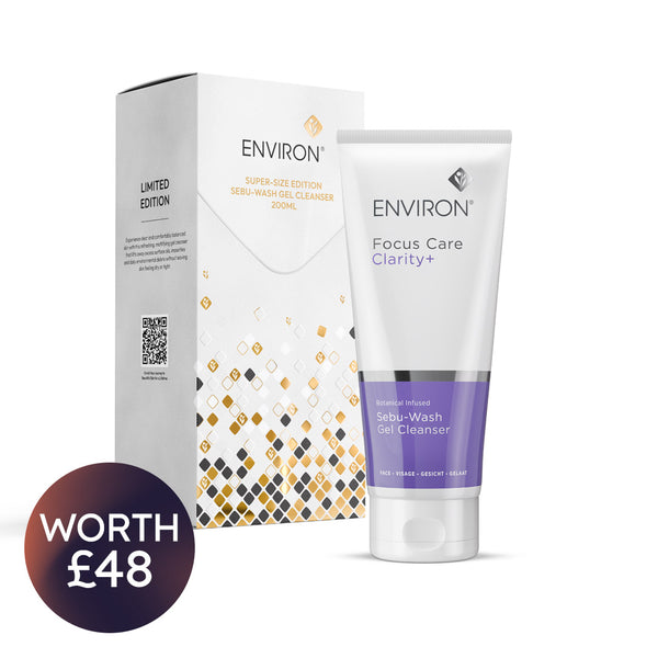 Environ Focus Care Clarity+ Botanical Infused Sebu-Wash Gel Cleanser 200ml Super Size Edition