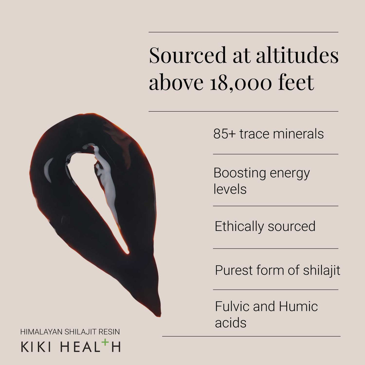 KIKI Health Himalayan Shilajit Resin 30g
