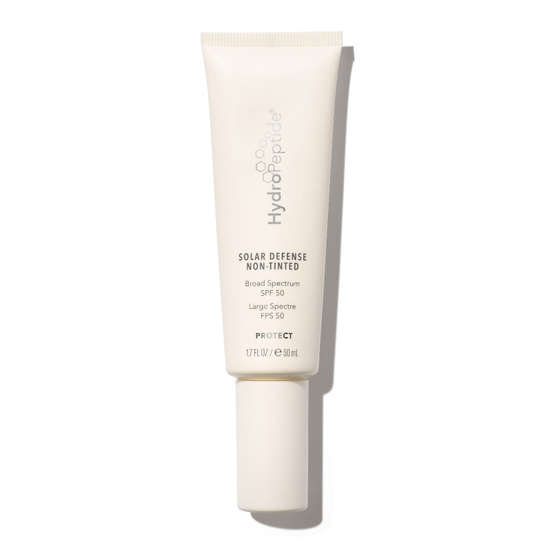 Tube of HydroPeptide Solar Defense on a white background