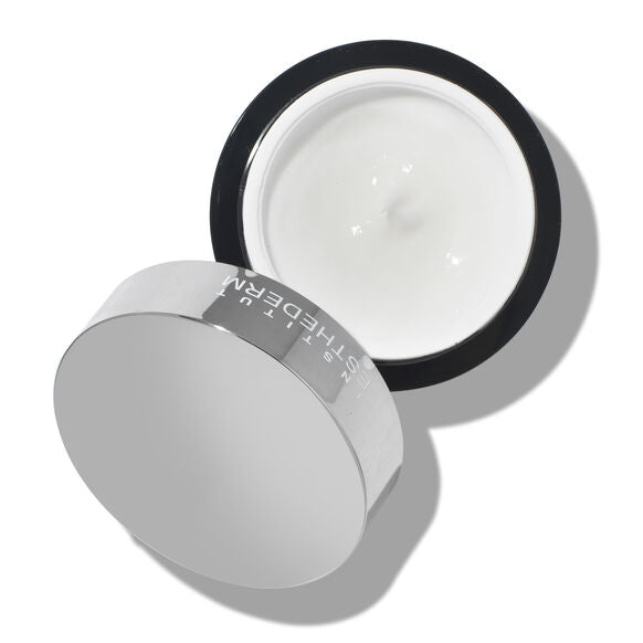Institut Esthederm Intensive Hyaluronic Cream tub with an open lid showing the serum inside