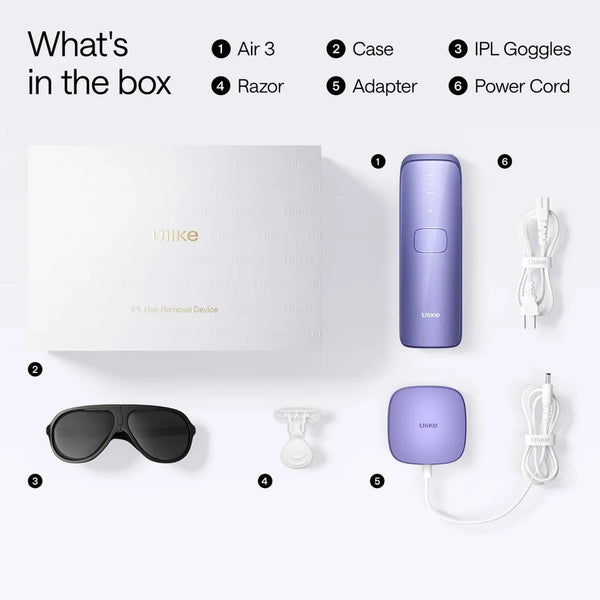 Ulike Air 3 Ice Cooling IPL Hair Removal Device Purple