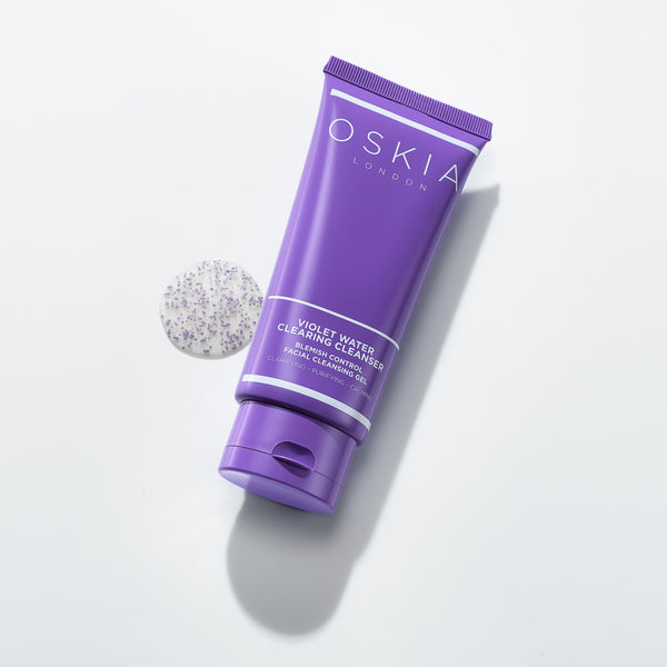OSKIA Violet Water Blemish Control Facial Cleansing Gel & BHA Clarifying Treatment Tonic Duo