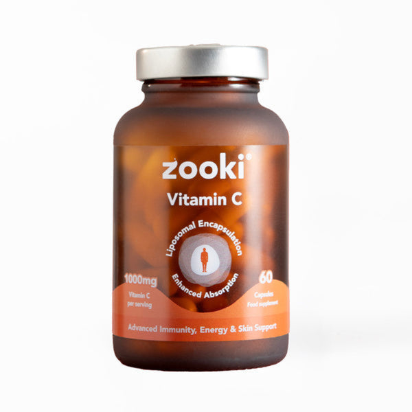 Zooki Vitamin C supplement bottle on a white background