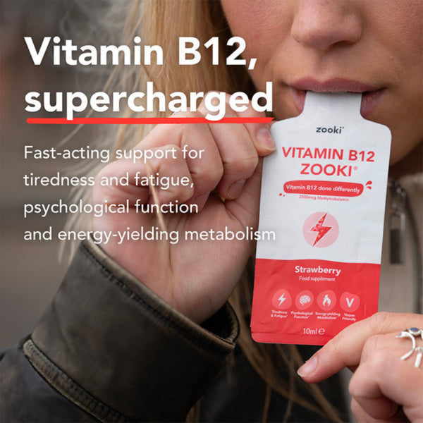 Zooki Liposomal Vitamin B12 2500mcg Strawberry - 14x10ml sachets