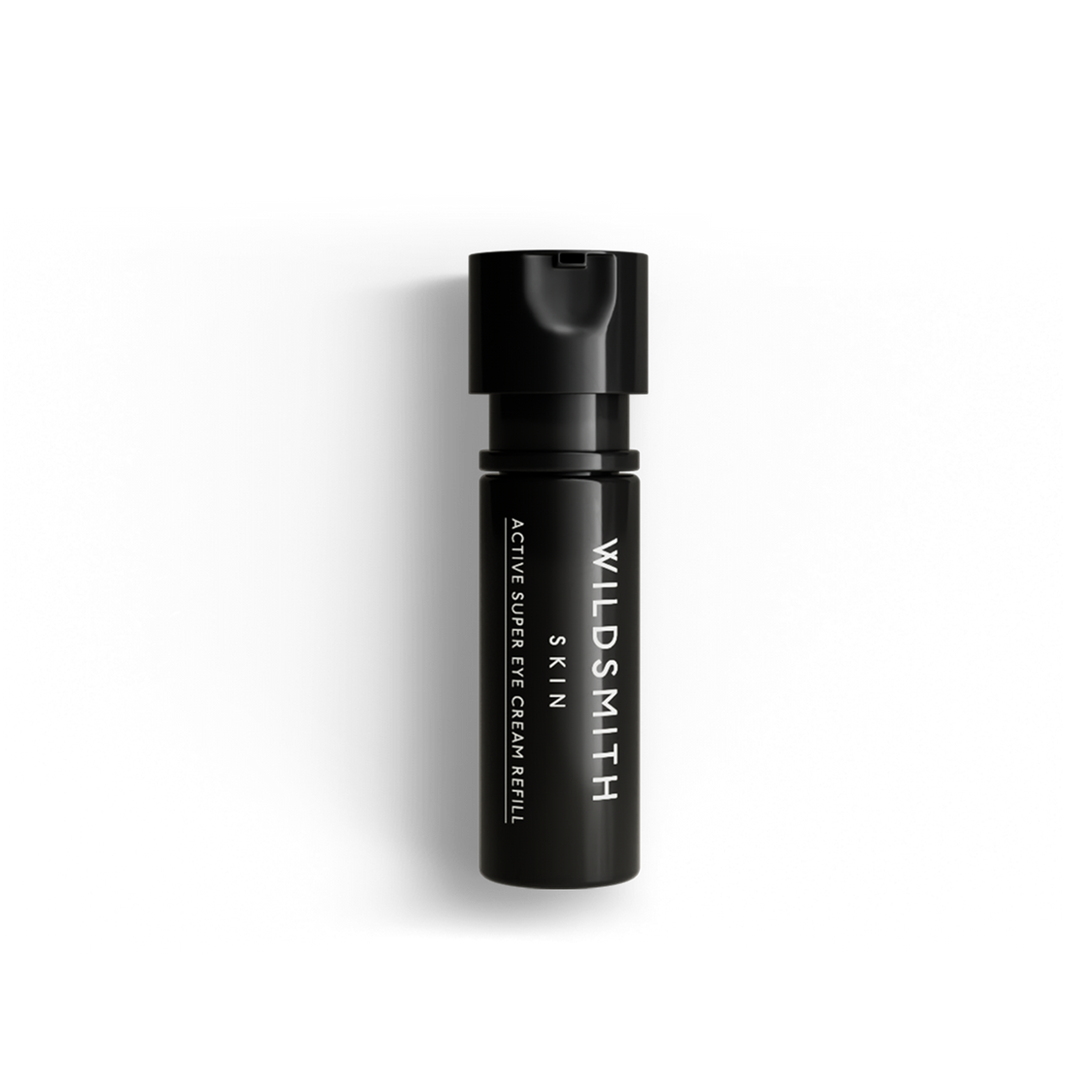 Black cylindrical container with 'Wildsmith' branding on a white background
