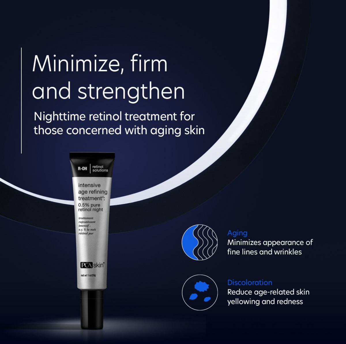 PCA Skin Intensive Age Refining Treatment 0.5% Pure Retinol Night 1oz