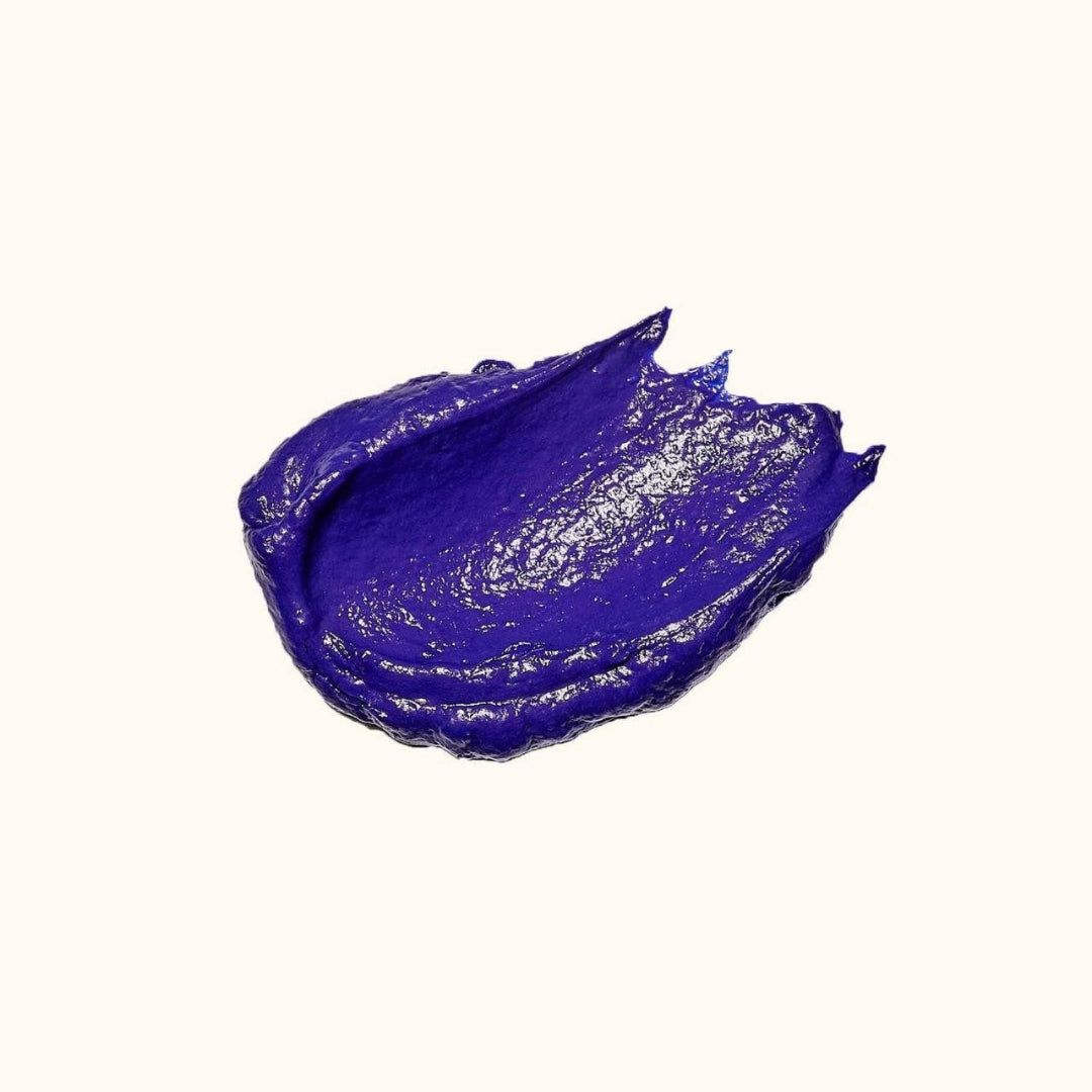 Purple paint swatch on a white background
