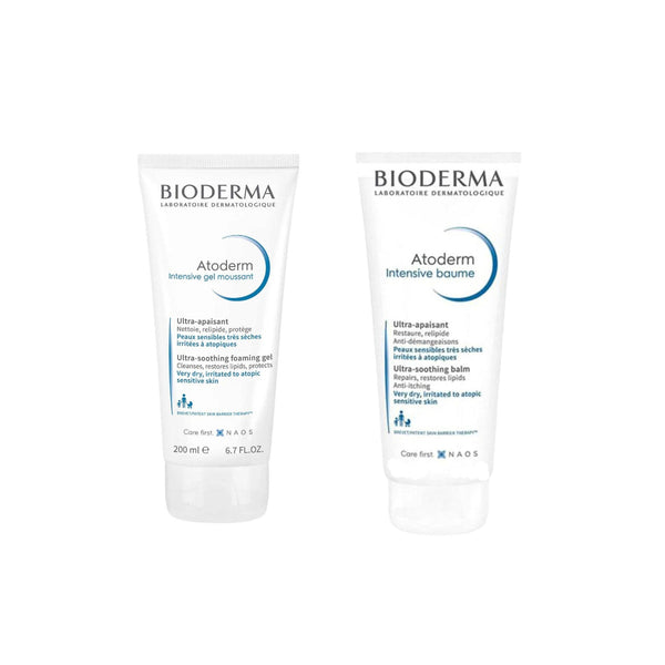 Bioderma Atoderm Ultra Soothing Body Wash & Cream Duo for Dry Skin