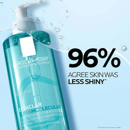 La Roche-Posay Effaclar Supramolecular Face Jelly Cleanser for Oily Skin & Visible Pores, with Salicylic Acid & Niacinamide 400ml