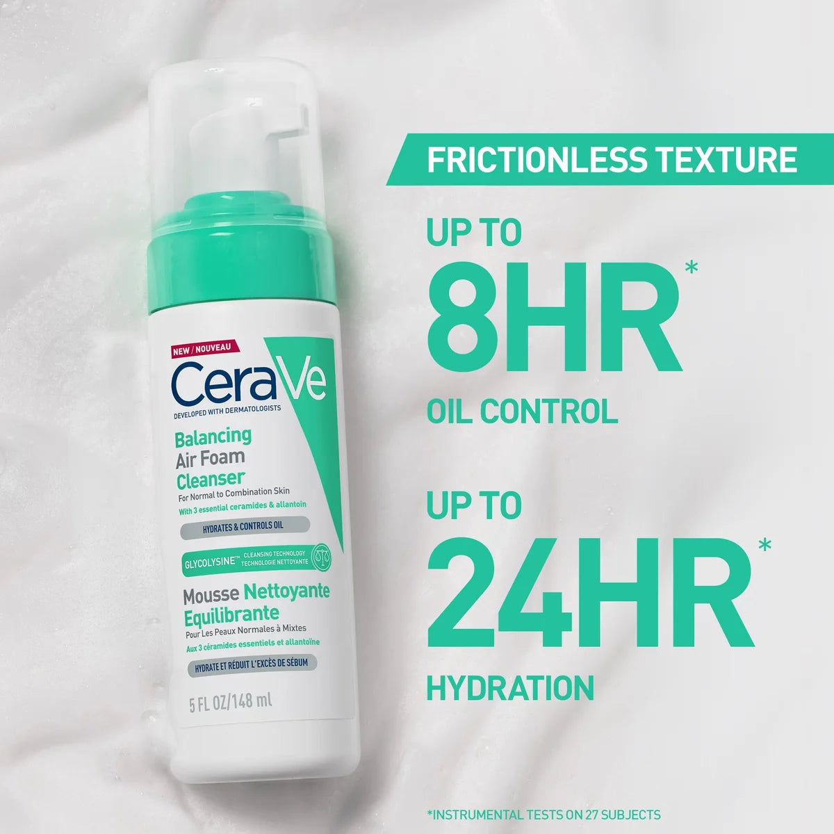 CeraVe Balancing Air Foam Foaming Facial Cleanser 150ml
