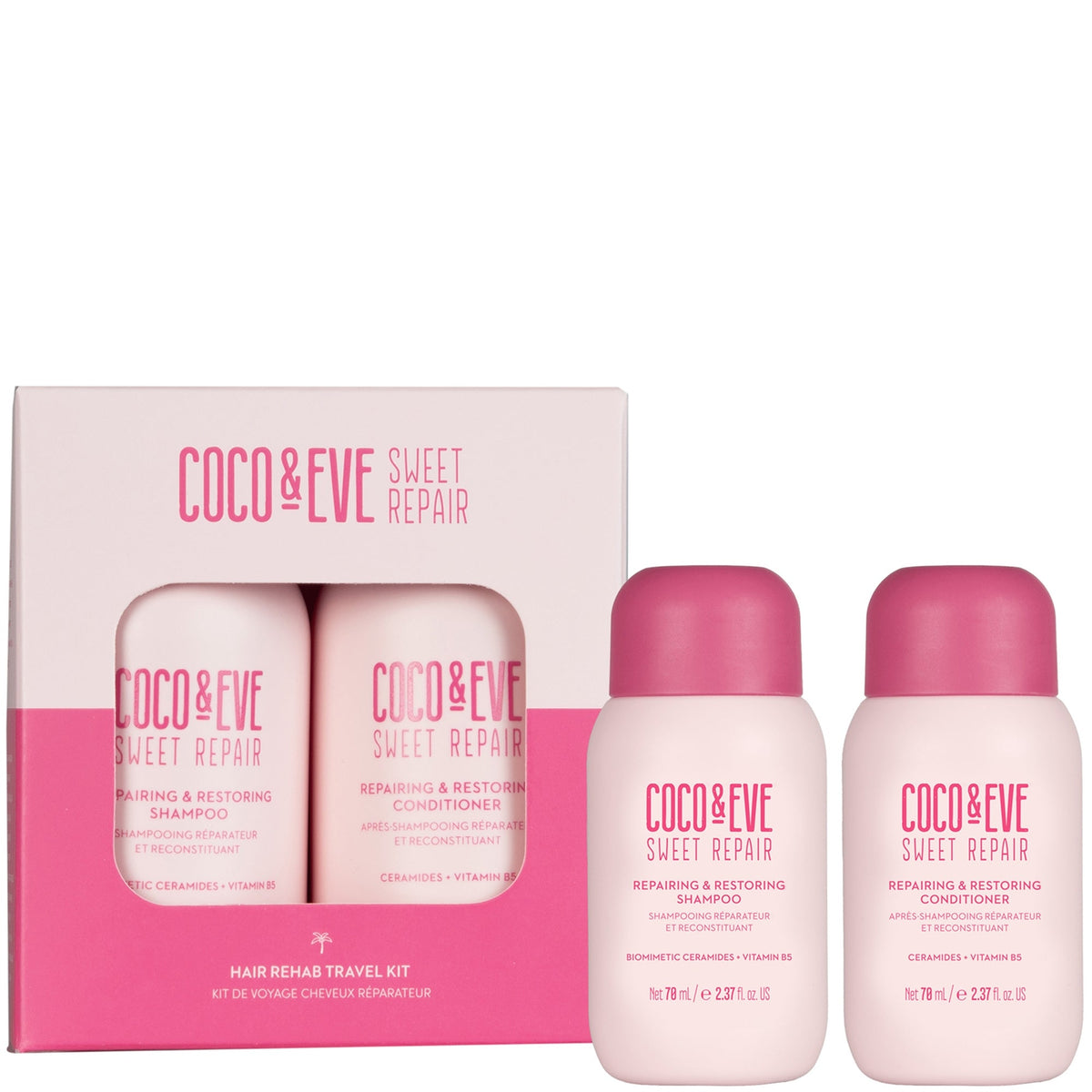 Coco & Eve Sweet Repair Shampoo & Conditioner Travel Set