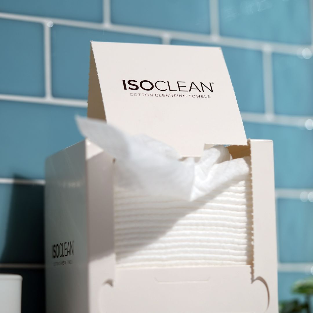 ISOSKIN Cotton Cleansing Towels - 25 sheets